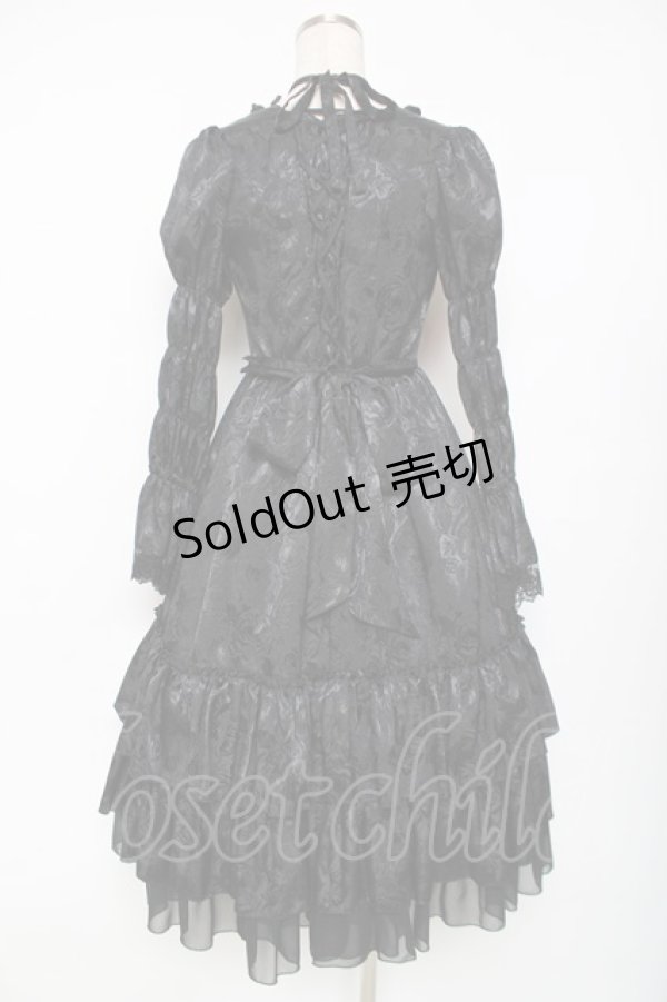 画像3: ATELIER PIERROT / ロイヤルリボンドレス  黒 Y-25-12-11-065-EL-OP-SZ-ZY (3)