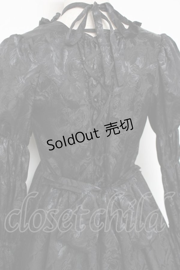 画像4: ATELIER PIERROT / ロイヤルリボンドレス  黒 Y-25-12-11-065-EL-OP-SZ-ZY (4)