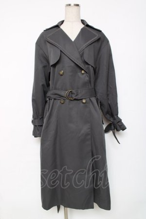 画像: axes femme / 後ろ切り替えトレンチコート  グレー Y-25-12-11-066-AX-CO-SZ-ZY