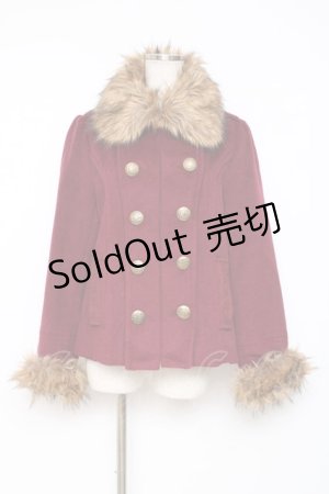 画像: axes femme / ファーナポレオンコート  ワイン」 Y-25-12-11-067-AX-CO-SZ-ZY