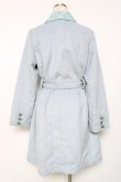 画像2: axes femme / 襟ポケットレース重ねコート  サックス Y-25-12-11-070-AX-CO-SZ-ZY (2)