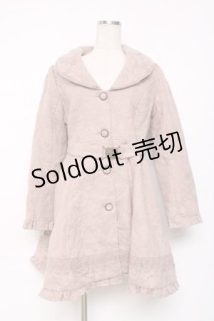 画像: axes femme / ベルト付きワンピコート  ピンク Y-25-12-11-071-AX-CO-SZ-ZY