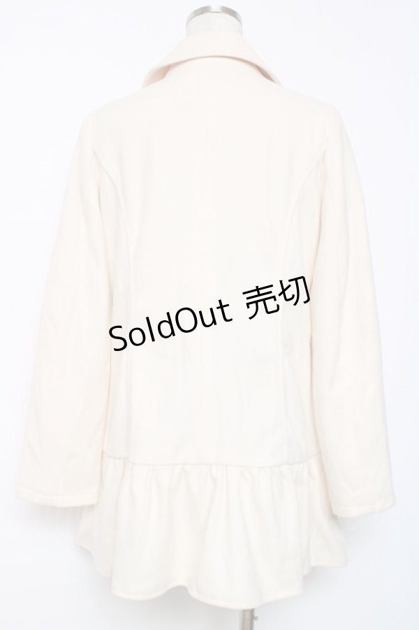 画像2: Lizmelo / スカラップリボンコート  生成り Y-25-12-11-075-LO-CO-SZ-ZY (2)