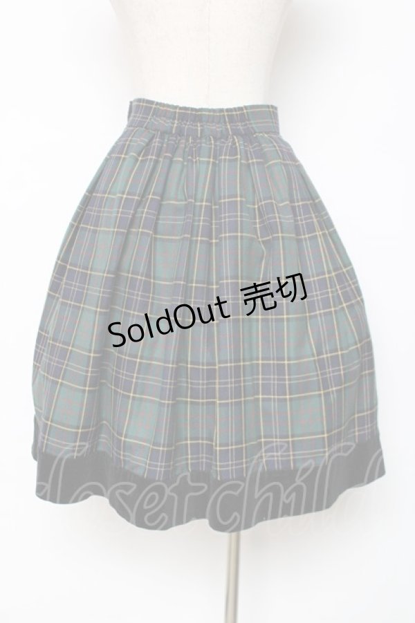 画像2: Innocent World / うさぎとトトランプのスカート  グリーン Y-25-12-11-080-IW-SK-SZ-ZY (2)