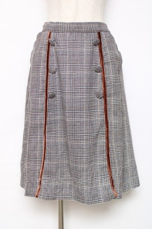 画像: LIZ LISA / チェックスカート  グレー Y-25-12-11-081-LO-SK-SZ-ZY