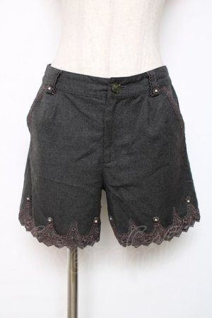 画像: axes femme / ショートパンツ M 黒 Y-25-12-11-082-AX-PA-SZ-ZY