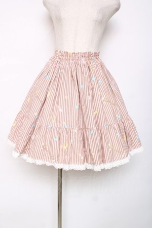 画像: metamorphose / CL Sweet Shooting Starフリルスカート  ピンク Y-25-12-11-084-ME-SK-SZ-ZY