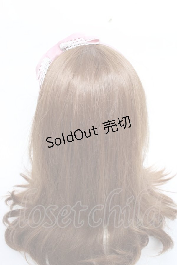 画像3: Chalmiere / グログランリボンカチューシャ  ピンク Y-25-12-11-009-LO-AC-SZ-ZY (3)