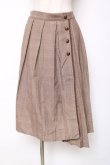 画像1: axes femme / サイド釦スカート M 茶 Y-25-12-11-088-AX-SK-SZ-ZY (1)