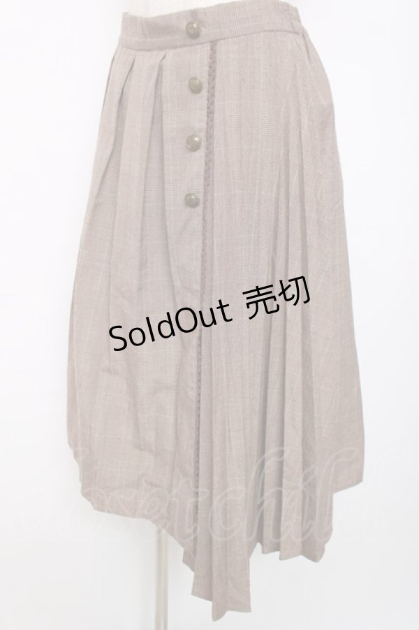 画像3: axes femme / サイド釦スカート M 茶 Y-25-12-11-088-AX-SK-SZ-ZY (3)