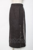 画像1: axes femme / カットスエードジップスカート F チャコール Y-25-12-11-093-AX-SK-SZ-ZY (1)