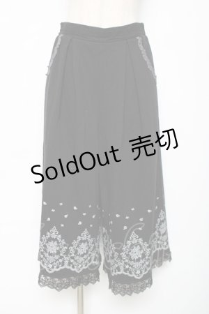 画像: axes femme / ガウチョパンツ M 黒 Y-25-12-11-094-AX-PA-SZ-ZS