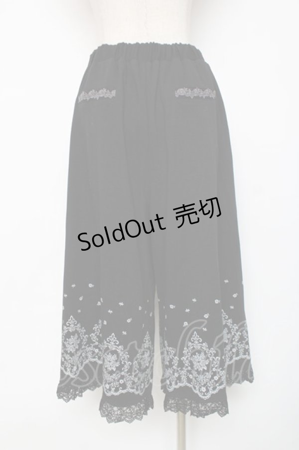 画像2: axes femme / ガウチョパンツ M 黒 Y-25-12-11-094-AX-PA-SZ-ZS (2)