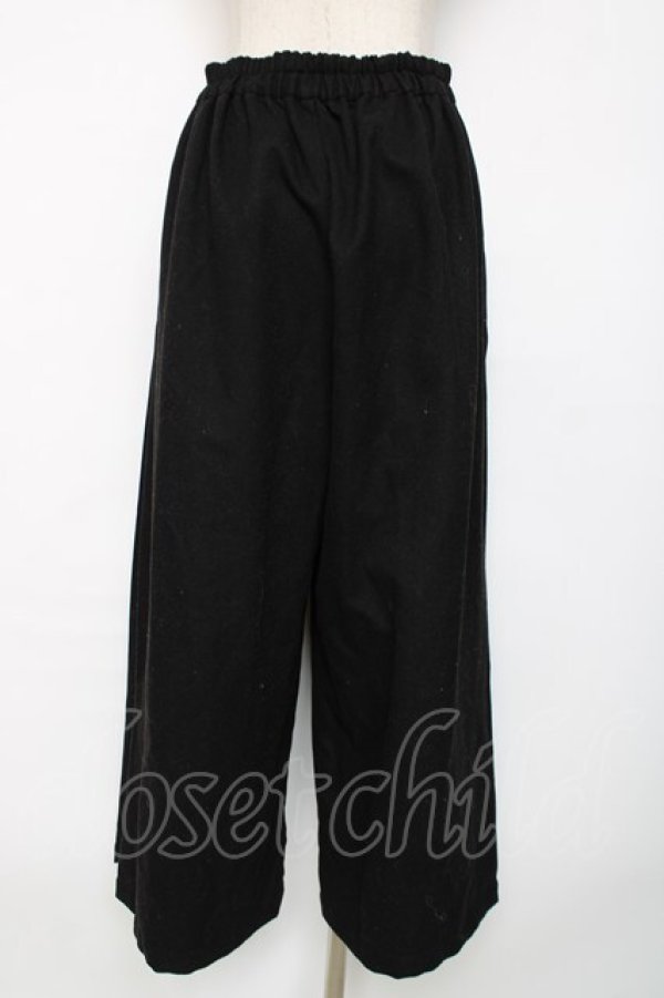 画像2: axes femme / サイドスカーフ切替パンツ F 黒 Y-25-12-11-095-AX-PA-SZ-ZY (2)