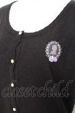 画像3: axes femme / フレーム刺繍入りカーディガン M 黒 Y-25-12-11-015-AX-TO-SZ-ZY (3)
