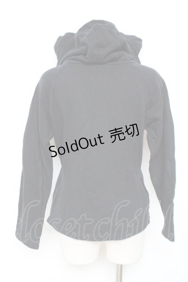 画像2: MAM / ねこみみパーカー  黒 Y-25-12-11-020-LO-TO-SZ-ZY (2)