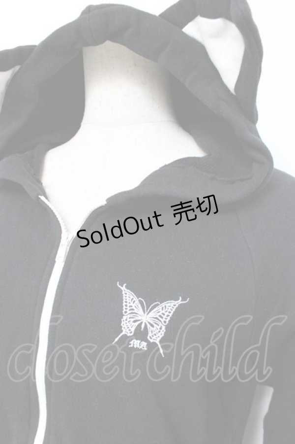 画像3: MAM / ねこみみパーカー  黒 Y-25-12-11-020-LO-TO-SZ-ZY (3)