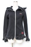 画像1: MAM / デビルキャット刺繍フリルパーカー  黒 Y-25-12-11-022-LO-TO-SZ-ZY (1)