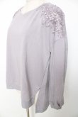 画像3: axes femme / 花モチーフレース使いプルオーバー M ラベンダー Y-25-12-11-027-AX-TO-SZ-ZY (3)