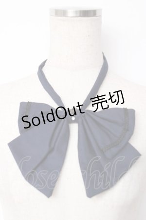 画像: Sheglit / "Rosalia"リボンタイ  ネイビー Y-25-12-12-052-EL-ZA-SZ-ZY