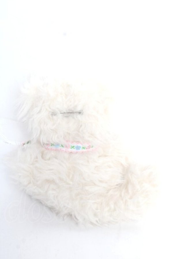 画像2: PINK HOUSE / フラッフィ・キティーズぬいぐるみコサージュ  アイボリー Y-25-12-12-066-LO-ZA-SZ-ZY (2)