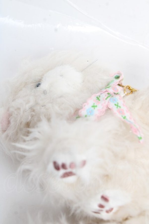画像4: PINK HOUSE / フラッフィ・キティーズぬいぐるみコサージュ  アイボリー Y-25-12-12-066-LO-ZA-SZ-ZY (4)