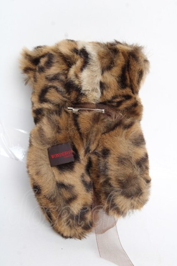 画像2: WONDERFUL WORLD / ヒョウブローチ  ブラウン Y-25-12-12-070-LO-ZA-SZ-ZY (2)