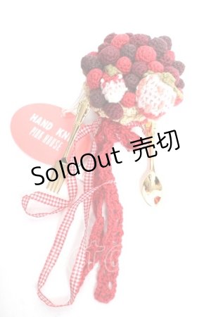 画像: PINK HOUSE / 苺タルトモチーフブローチ  アカ Y-25-12-12-072-LO-ZA-SZ-ZY