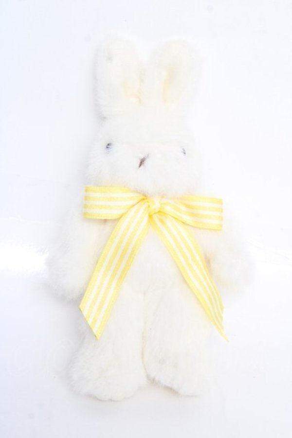 画像1: PINK HOUSE / ラビットぬいぐるみコサージュ  イエロー Y-25-12-12-073-LO-ZA-SZ-ZY (1)