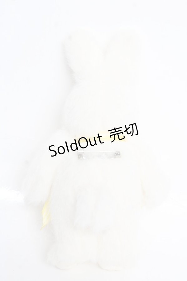 画像2: PINK HOUSE / ラビットぬいぐるみコサージュ  イエロー Y-25-12-12-073-LO-ZA-SZ-ZY (2)