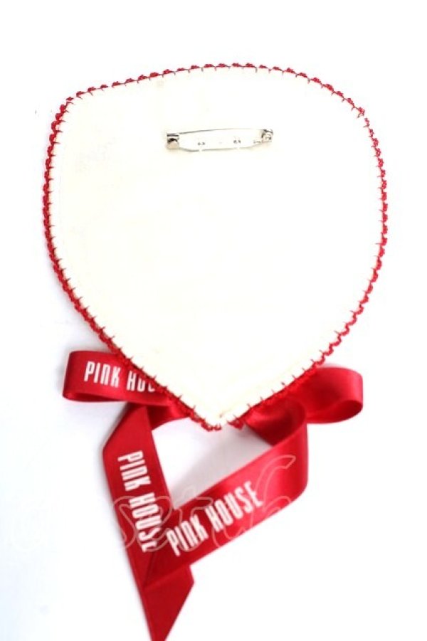 画像2: PINK HOUSE / Rambling Hearts刺繍ワッペン  アイボリー Y-25-12-12-076-LO-ZA-SZ-ZY (2)