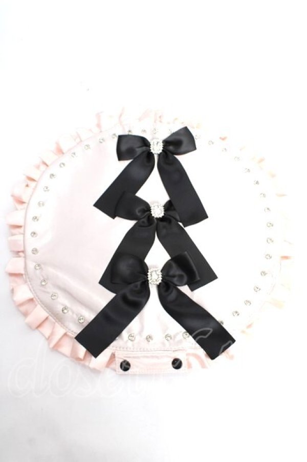 画像1: Ank Rouge / リボンうちわケース  ピンク Y-25-12-12-079-CA-ZA-SZ-ZY (1)