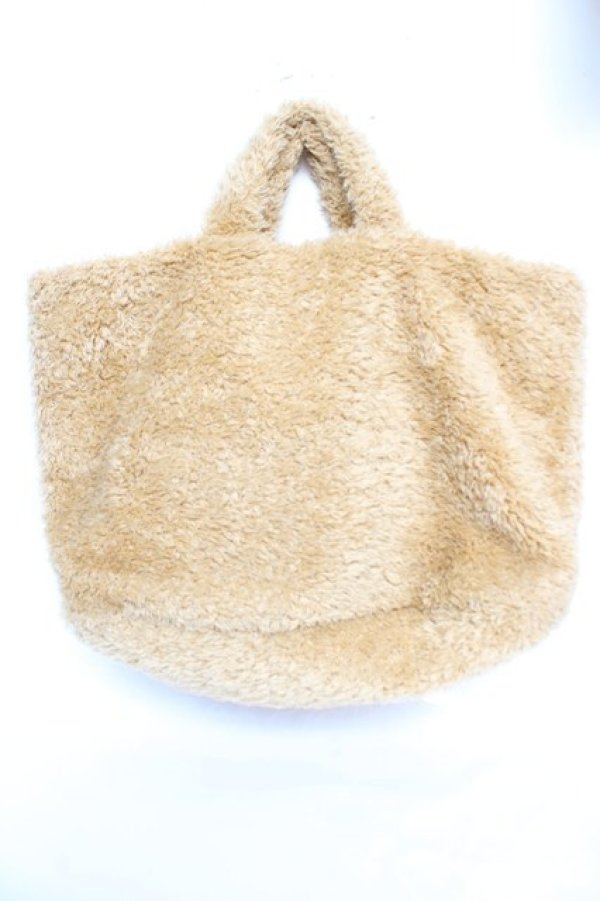 画像2: WONDERFUL WORLD / 立体くまモチーフトートバッグ  キャメル Y-25-12-12-089-LO-BG-SZ-ZY (2)