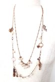 画像1: axes femme / モチーフ2連ネックレス  Aゴールド Y-25-12-12-010-AX-AC-SZ-ZY (1)