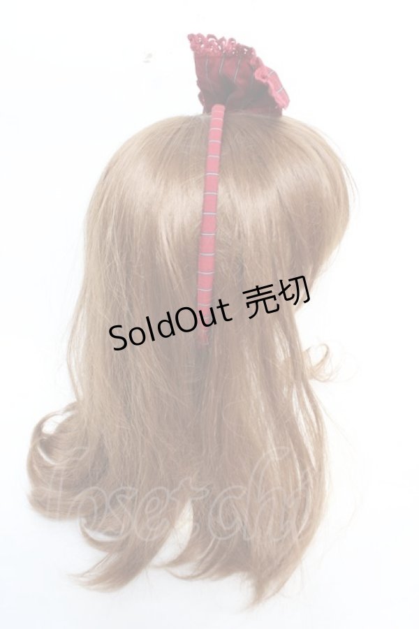 画像3: BABY, THE STARS SHINE BRIGHT / レジメンタルストライプカチューシャ  ワイン Y-25-12-12-098-BA-AC-SZ-ZY (3)