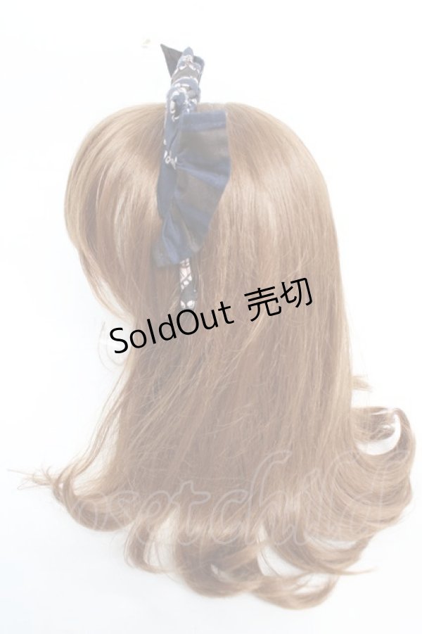 画像2: ALICE and the PIRATES / Kitten's Wonder Night Tea Party柄カチューシャ  紺 Y-25-12-12-100-PA-AC-SZ-ZY (2)