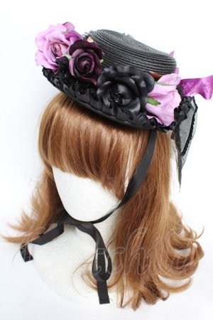 画像: ALICE and the PIRATES / パピヨン皇子ミニハット  黒 Y-25-12-12-104-PA-AC-SZ-ZY