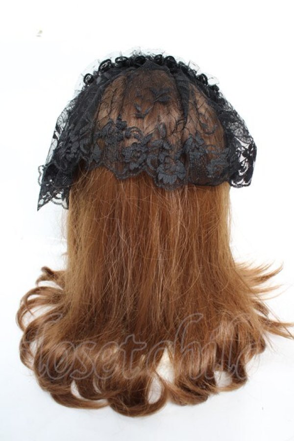 画像3: Estrellas / ショートヴェールカチューシャ  黒×青 Y-25-12-12-107-EL-AC-SZ-ZY (3)