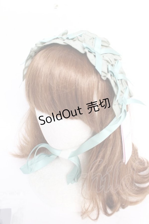 画像1: Chalmiere / フリルヘッドドレス F グリーン Y-25-12-12-110-LO-AC-SZ-ZY (1)