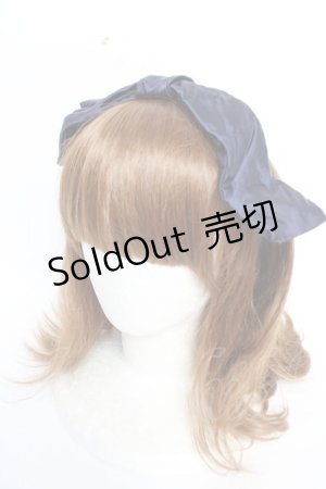 画像: Jane Marple Dans Le Salon / リボンヘアバンド  ネイビー Y-25-12-12-111-JM-AC-SZ-ZY