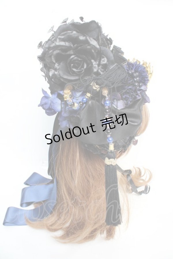 画像4: Atelier Beatrice / 花魁ヘッドピース  青 Y-25-12-12-116-GO-AC-SZ-ZY (4)