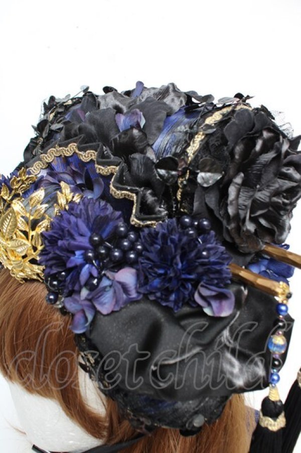 画像7: Atelier Beatrice / 花魁ヘッドピース  青 Y-25-12-12-116-GO-AC-SZ-ZY (7)