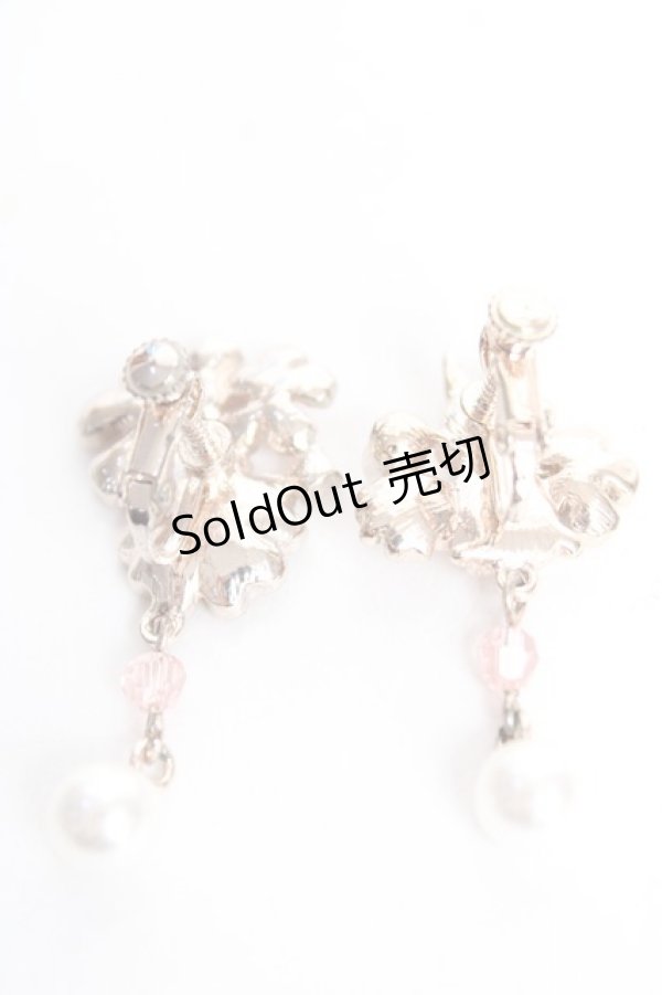 画像2: axes femme / ラビット×フラワーイヤリング  ゴールド Y-25-12-12-015-AX-AC-SZ-ZY (2)