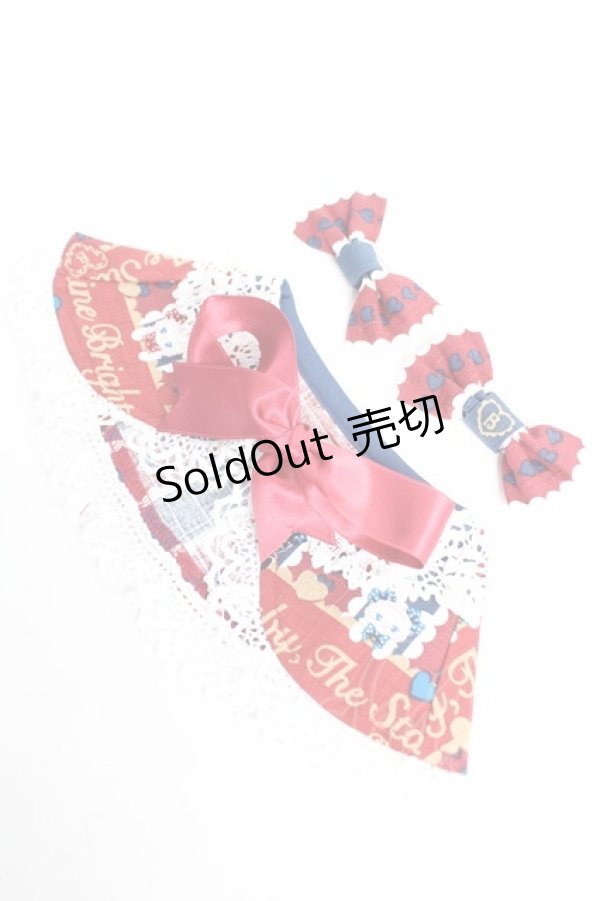 画像1: BABY, THE STARS SHINE BRIGHT / くみゃちゃん用ケープ＆おみみおリボンセット  ブラック Y-25-12-12-022-BA-ZA-SZ-ZY (1)