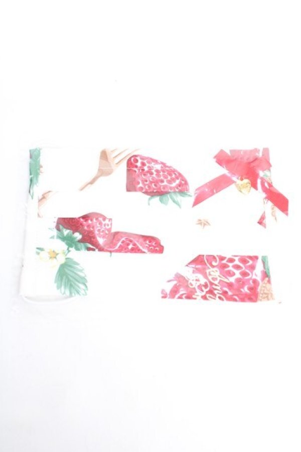 画像1: Angelic Pretty / Royal Crown Berryマスクカバー  白 Y-25-12-12-023-AP-ZA-SZ-ZY (1)