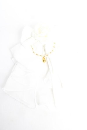 画像: Innocent World / ローズドレープジャボ  ホワイト Y-25-12-12-025-IW-ZA-SZ-ZY