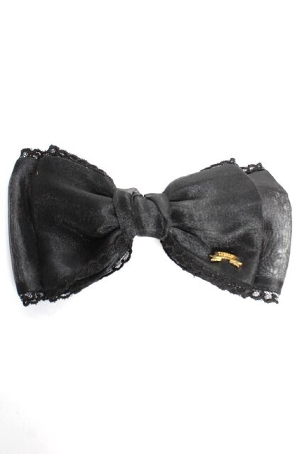 画像1: Angelic Pretty / シャーベットリボンバレッタ  黒 Y-25-12-12-031-AP-ZA-SZ-ZY (1)