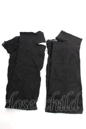 画像: PUNK / ラメ入りアームカバー  黒 Y-25-12-12-034-PU-ZA-SZ-ZY