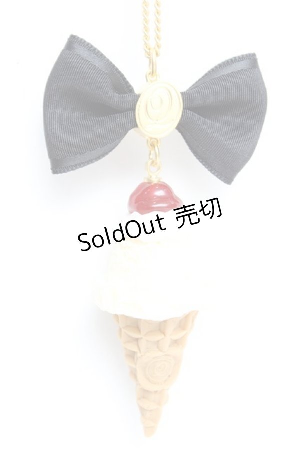 画像1: Q-pot. / チェリーホイップアイスネックレス   Y-25-12-12-003-QP-AC-SZ-ZY (1)