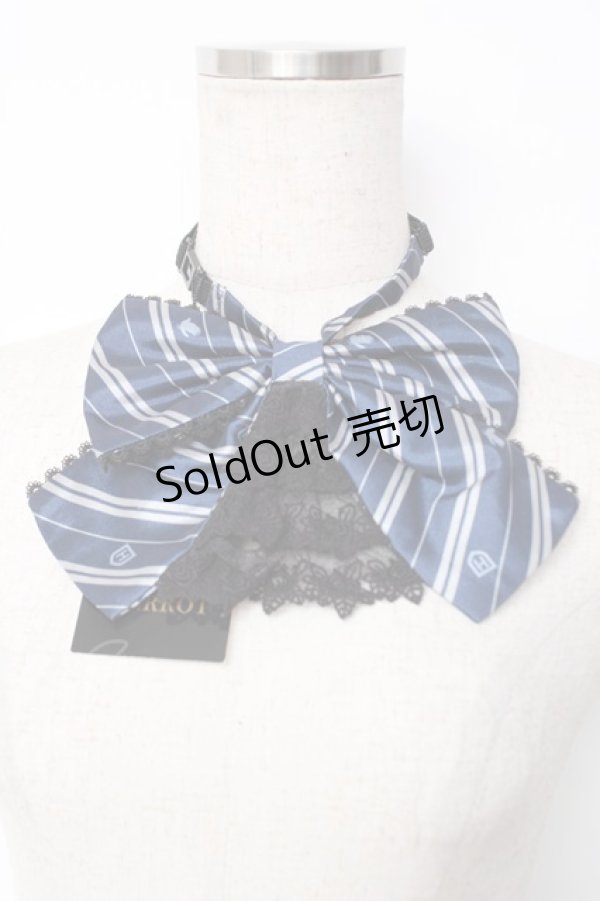 画像1: ATELIER PIERROT / ハリー・ポッター レースフリルリボンタイ  レイブンクロー（ブルー） Y-25-12-12-038-EL-ZA-SZ-ZT0304V (1)